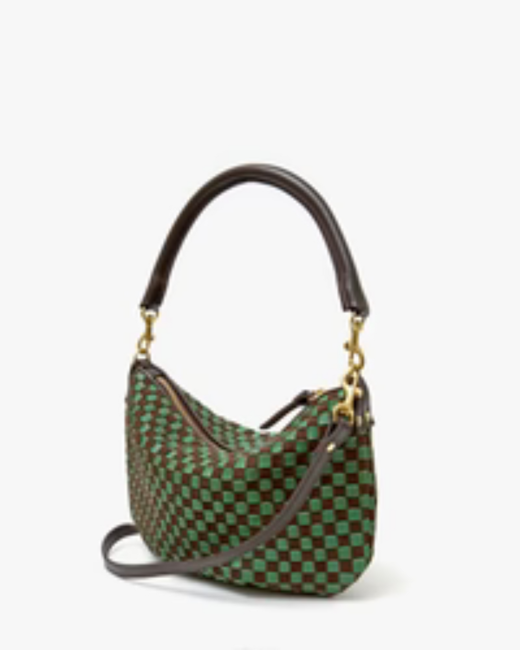 Petit Moyen | Deep Pine / Chocolate Woven Checker