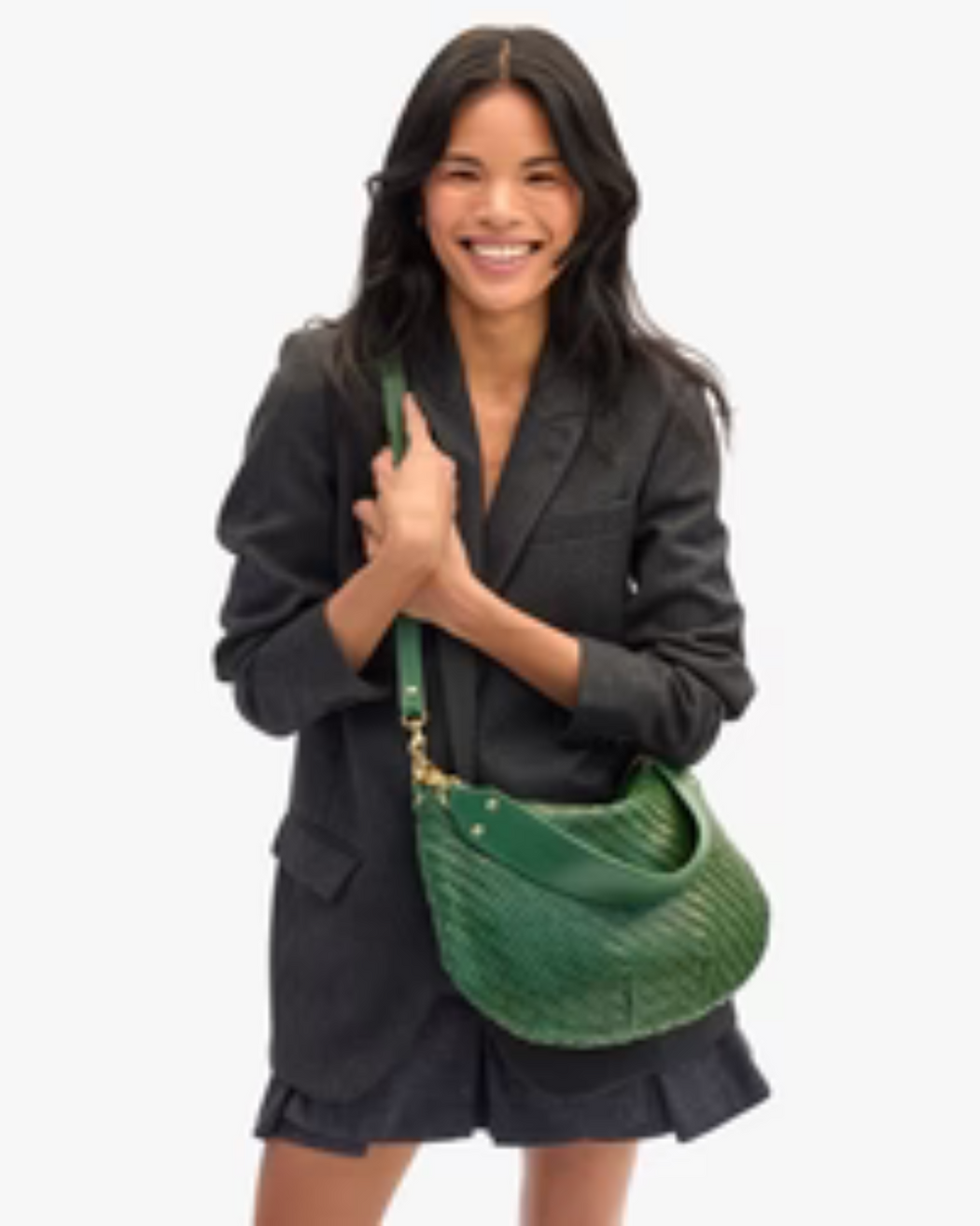 Moyen Messenger | Evergreen Woven Zig-Zag