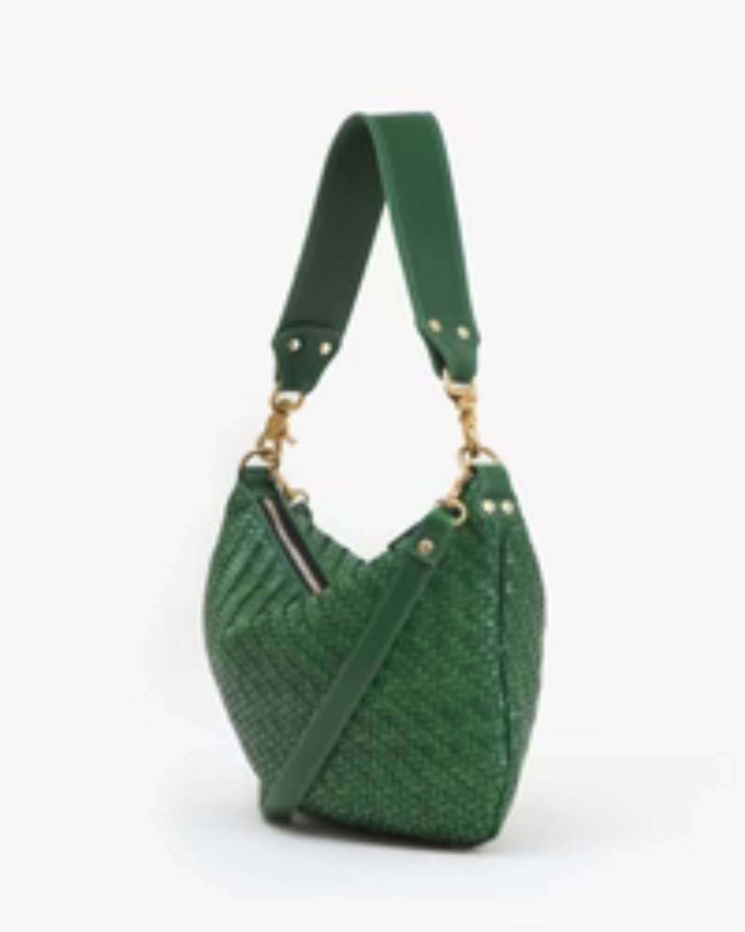 Moyen Messenger | Evergreen Woven Zig-Zag