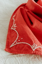 Rodeo Bandana | Red / Cream Thread