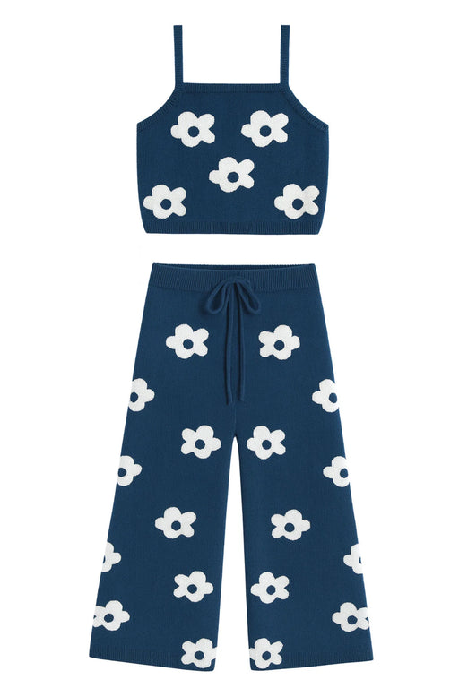 Daisy Knit Set | Navy