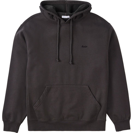Embroidered Hooded Fleece | Black Wash