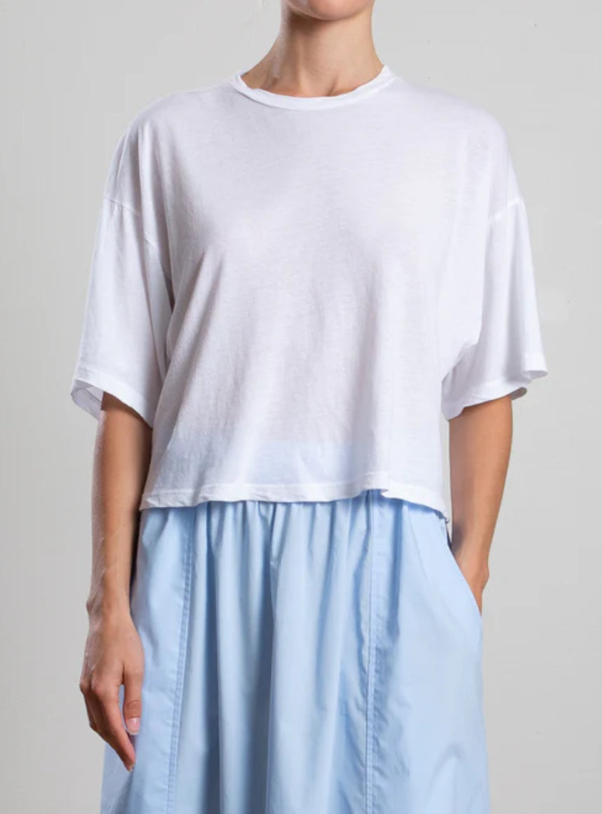 Miles Tee | Tissue Jersey White