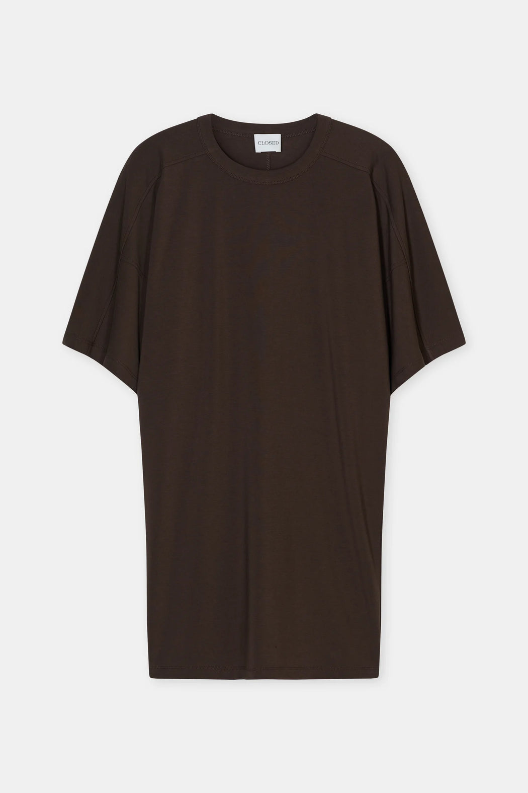 Deep Yoke Dress | Maple Brown