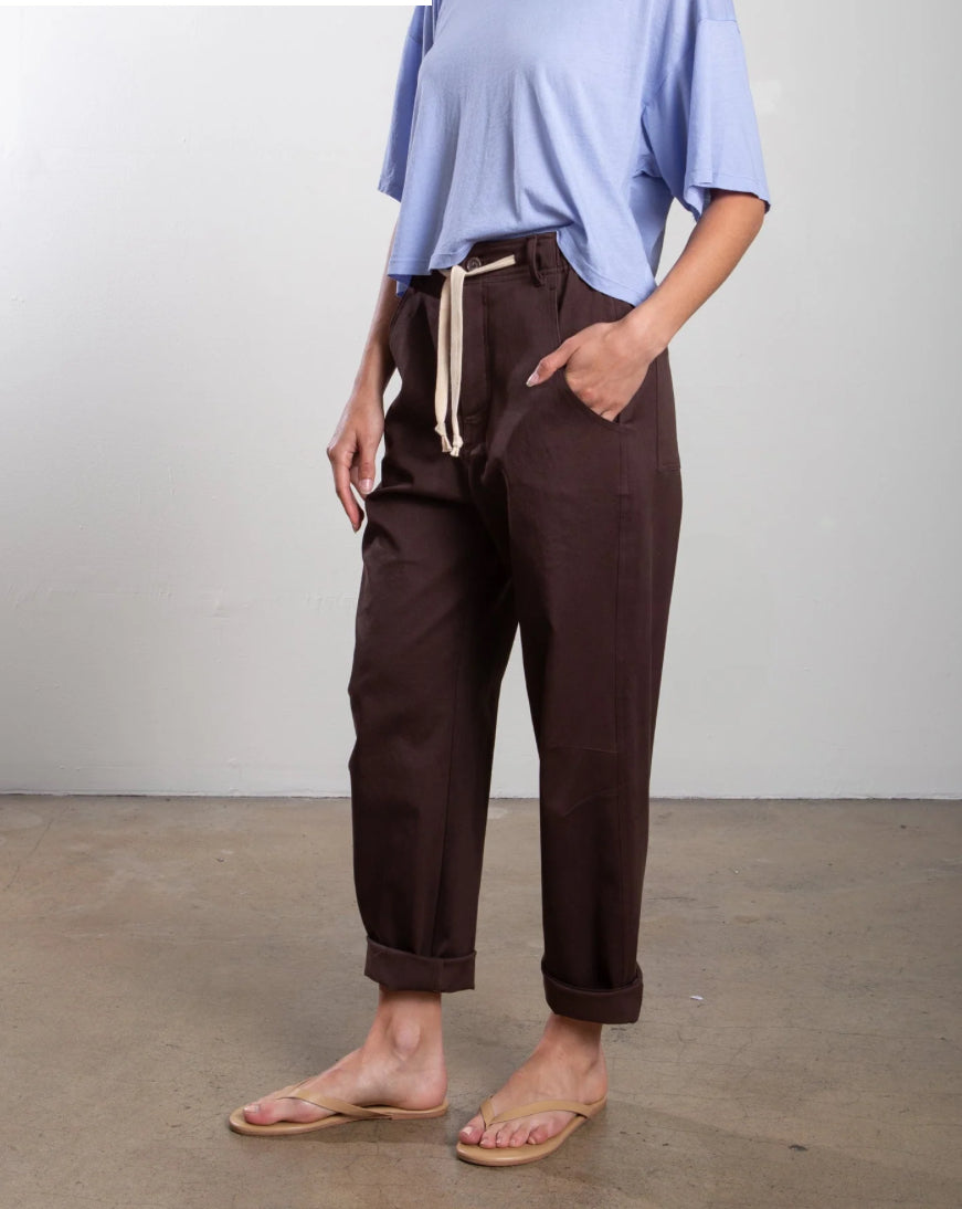 Claire Pant in Cotton Twill | Bittersweet