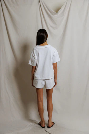 Liz Jersey Short | White
