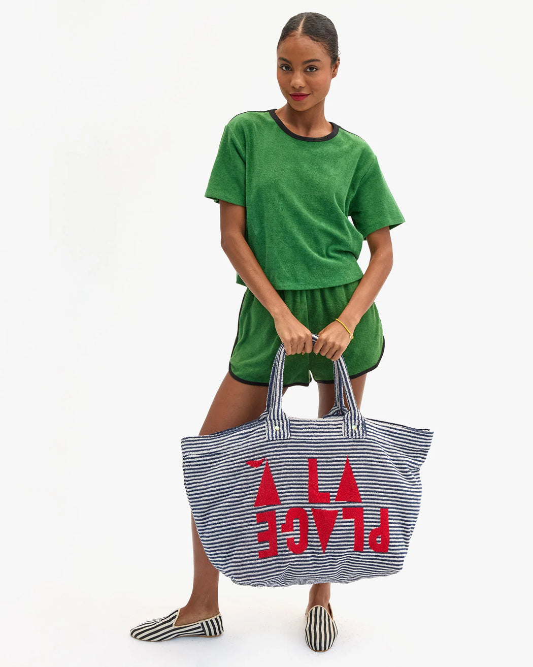 La Plage Tote | Deep Dive/Cream