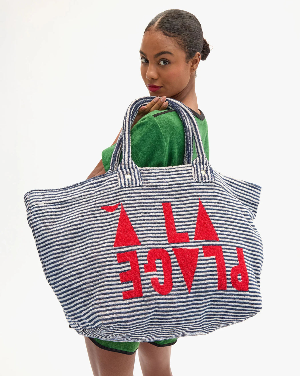 La Plage Tote | Deep Dive/Cream