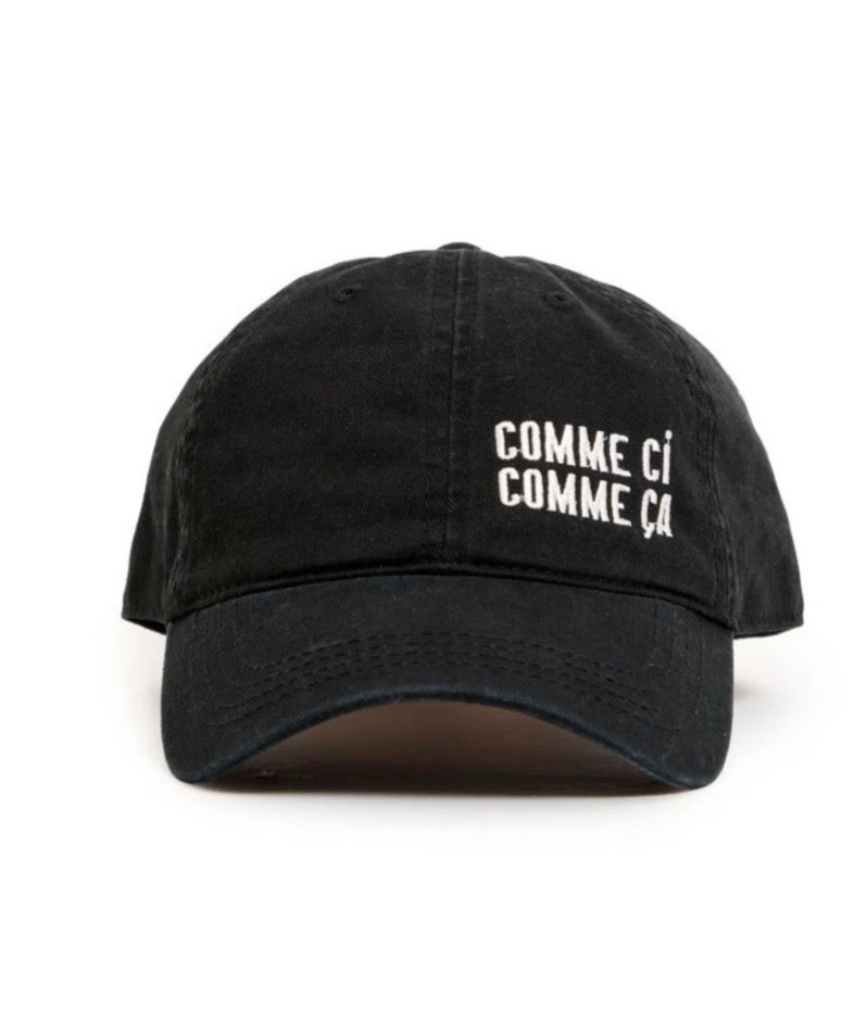 Comme Ci Comme Ca Baseball Hat | Black