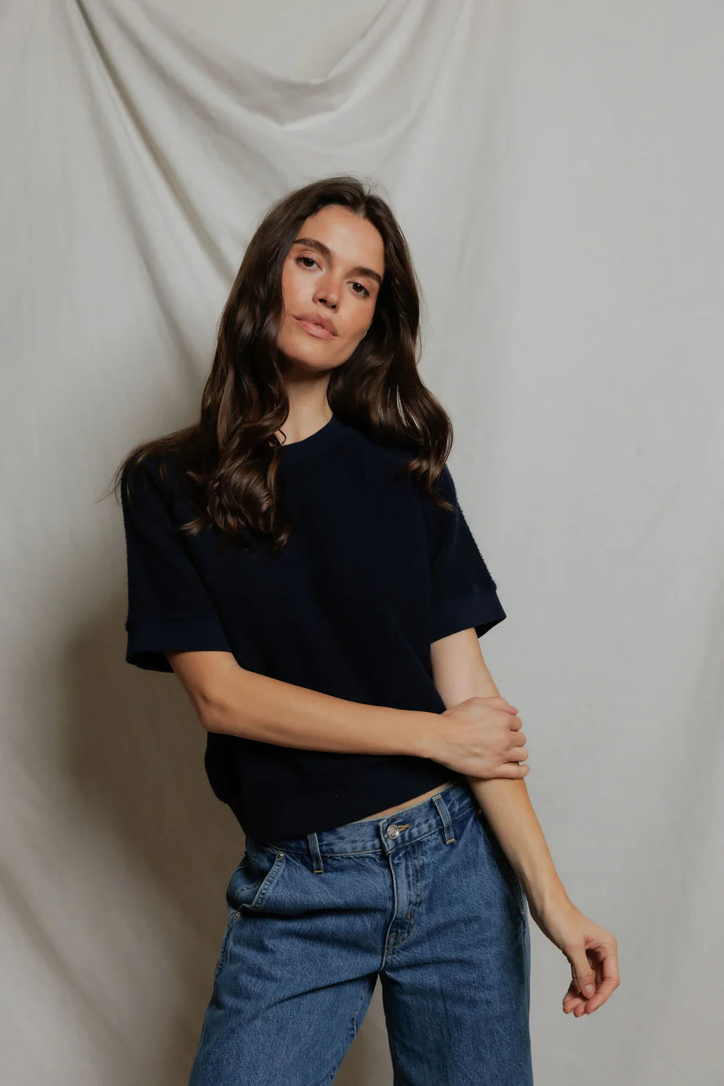 Kennedy Short Sleeve Crew | Navy