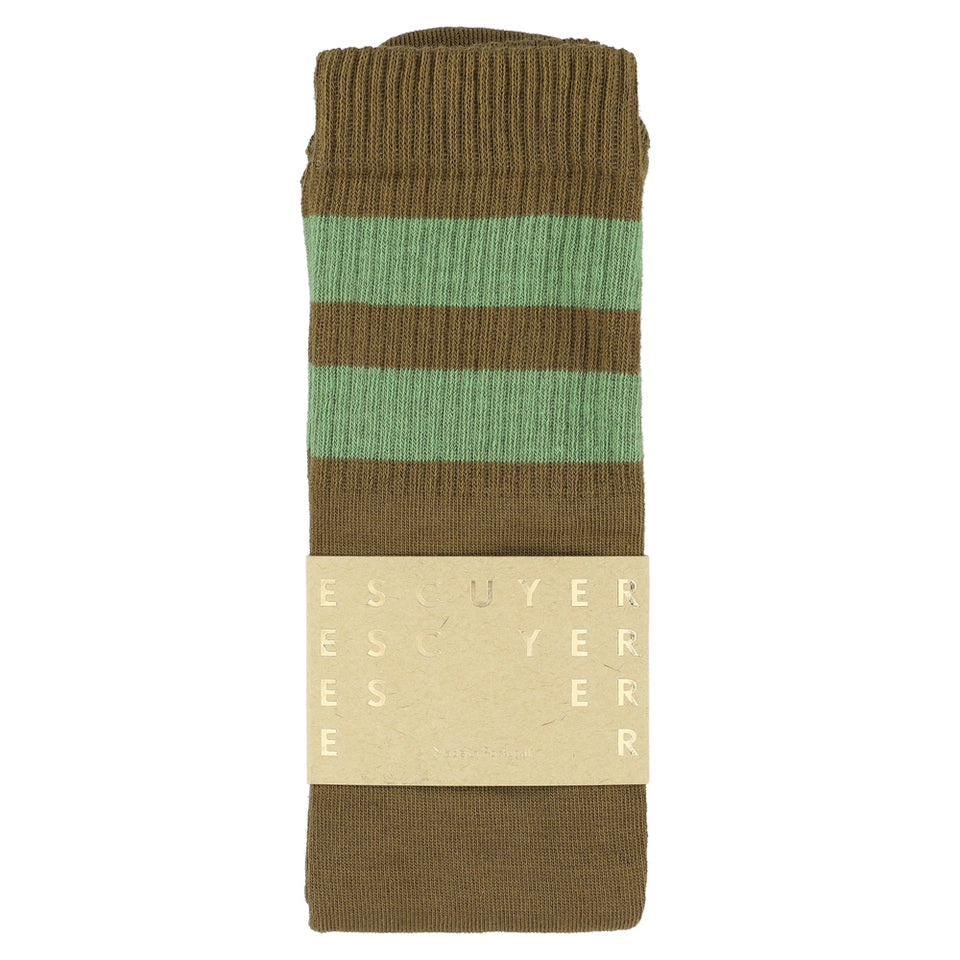 Unisex Tube Socks | Tabac / Green