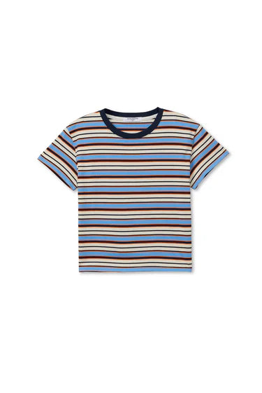 Dawn Stripe Tee | Pacific Clementine Stripe