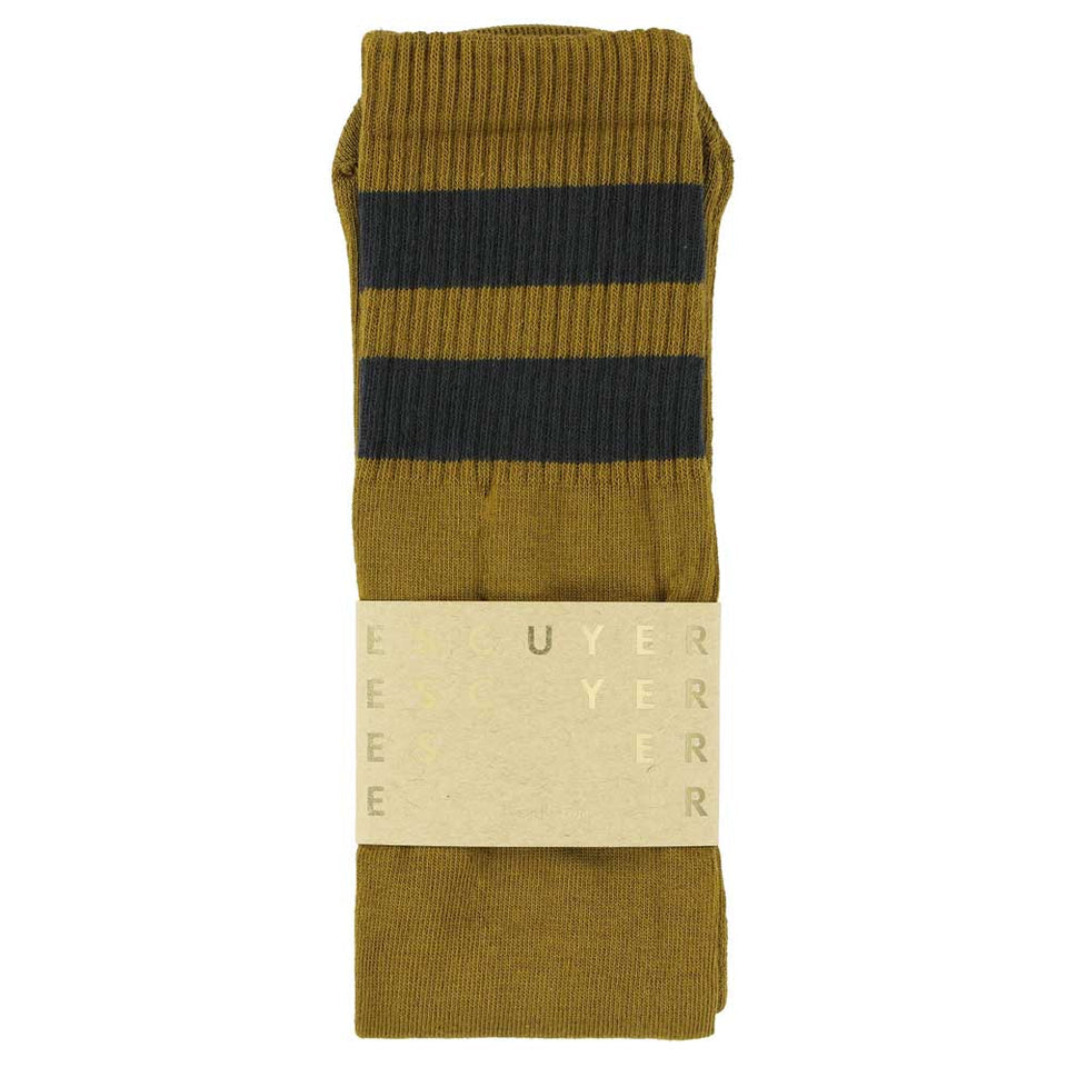 Unisex Tube Socks | Off Black / Cumin