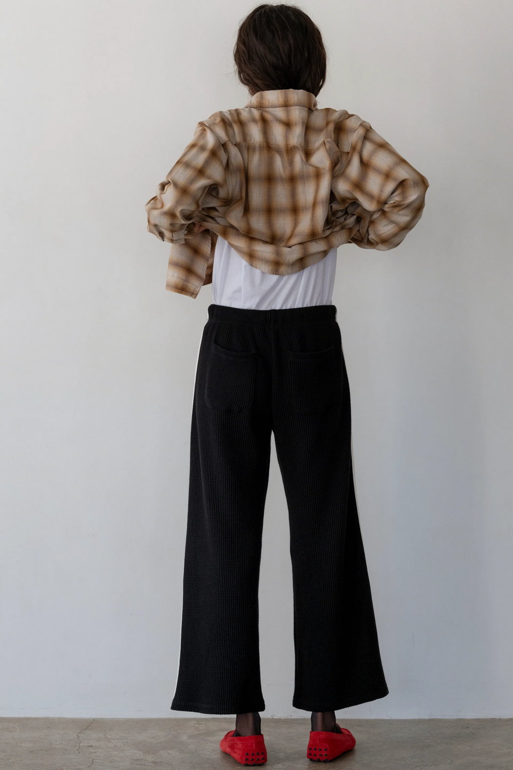 Thermal Crop Stripe Pant | Jet