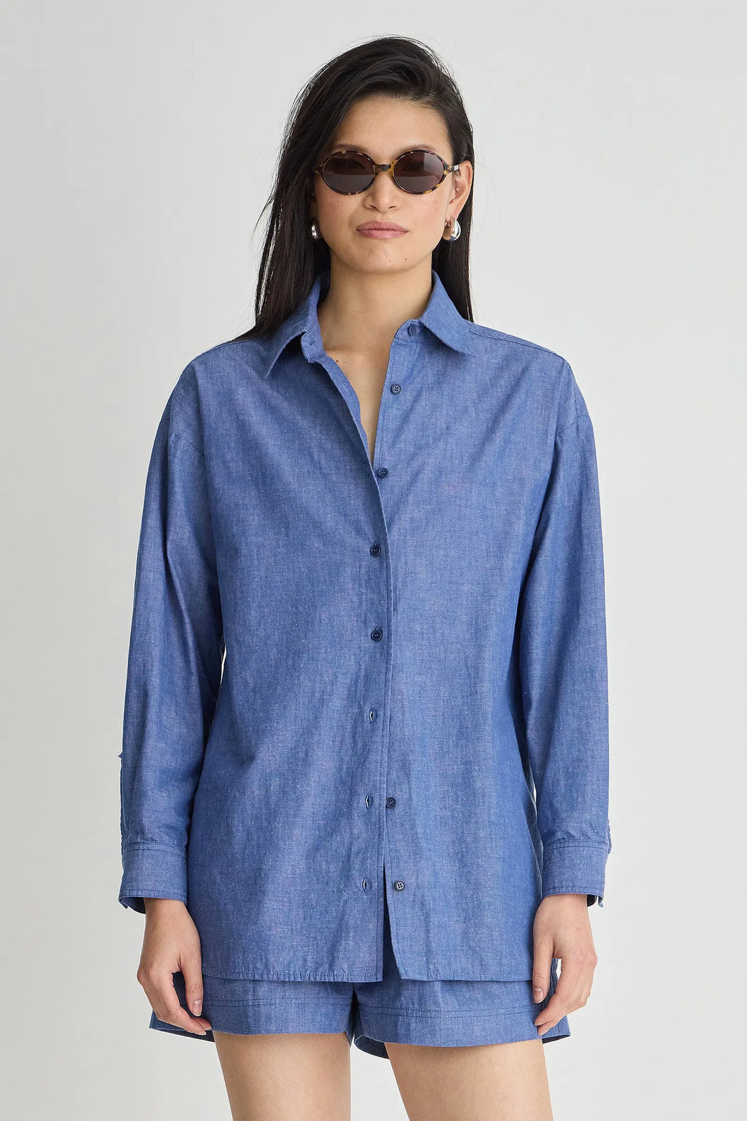 Isolde Button Down | Chambray