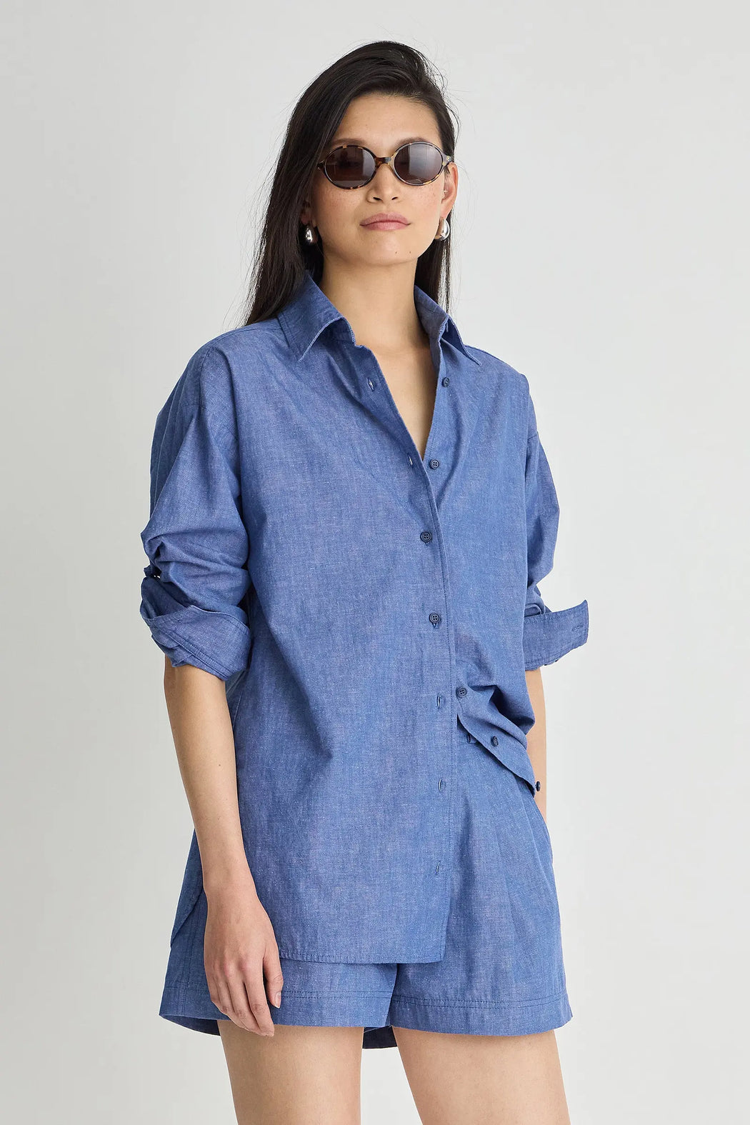 Isolde Button Down | Chambray