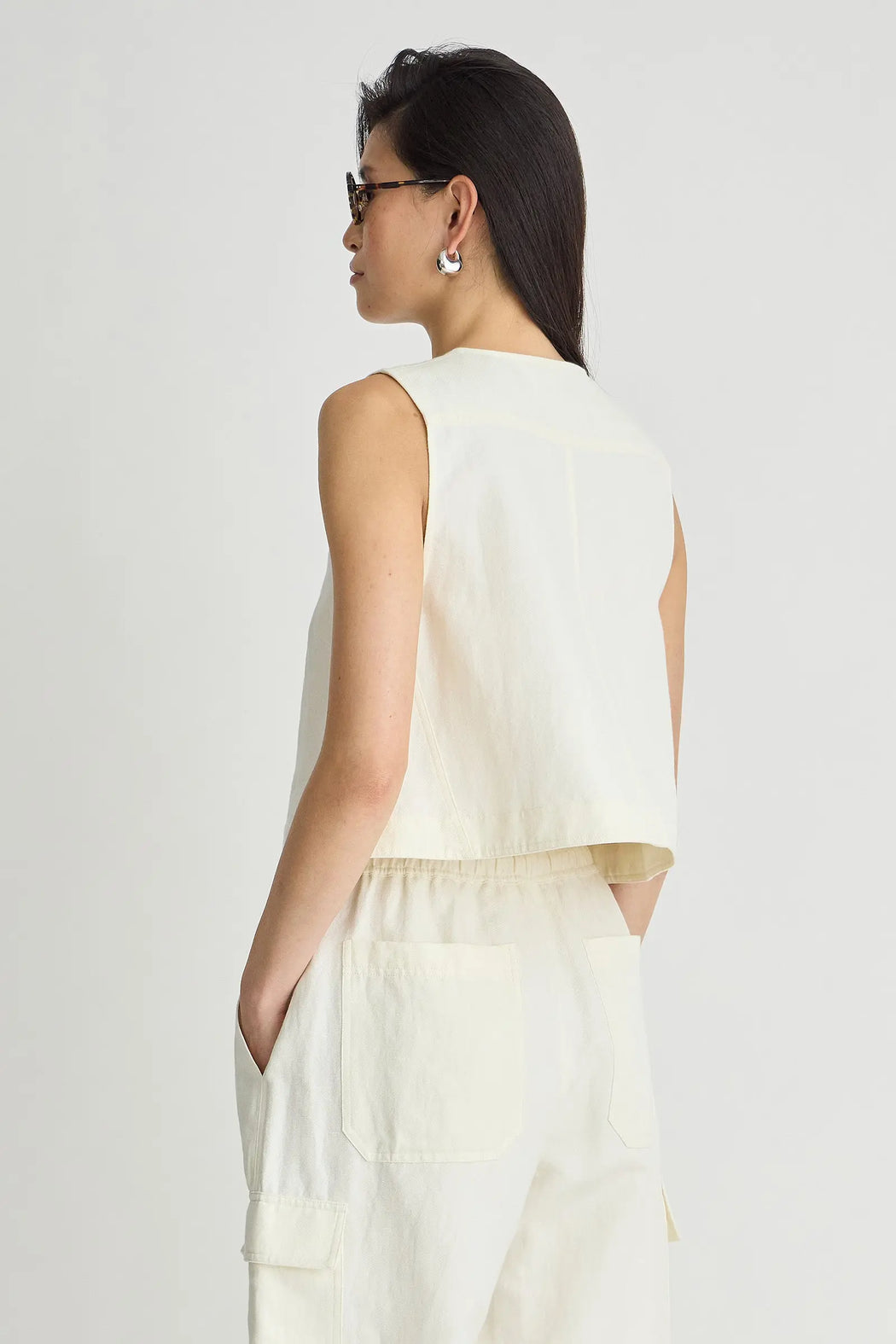 Godet Tank | Cream