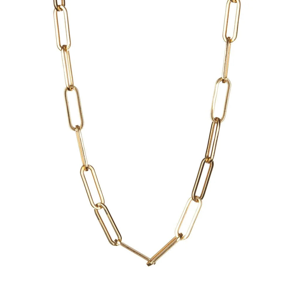 Paper Clip Necklace 18"