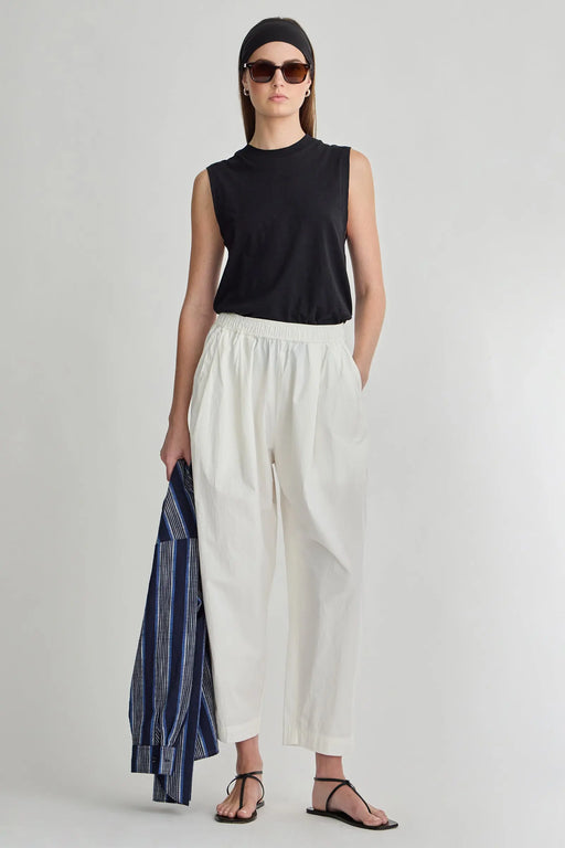 Spa Pleat Pant | Cream