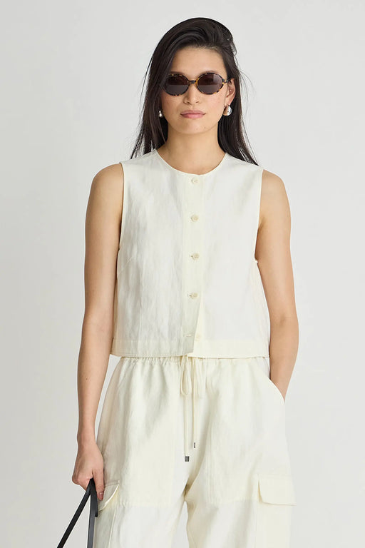 Godet Tank | Cream