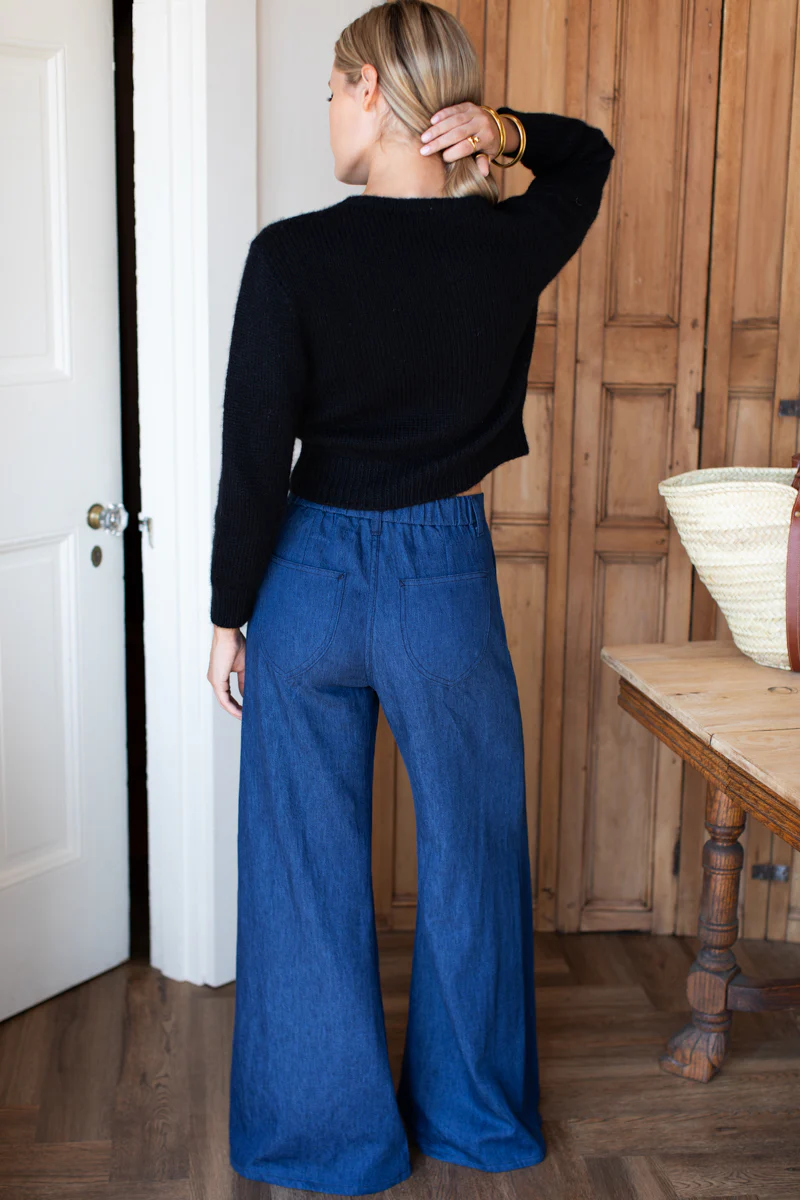 Tulip Trouser | Indigo Hemp