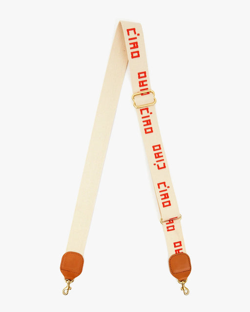 Adjustable Crossbody Strap | Natural w/ Poppy Ciao
