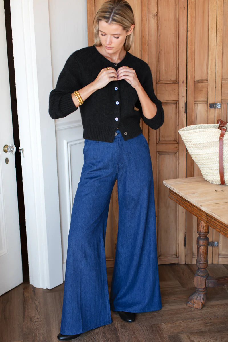 Tulip Trouser | Indigo Hemp