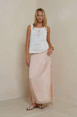 Patti Lace Skirt | Rose Quartz