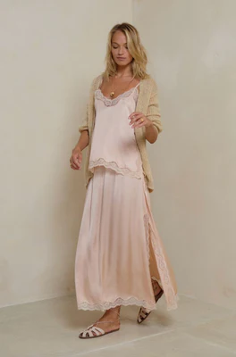 Patti Lace Skirt | Rose Quartz