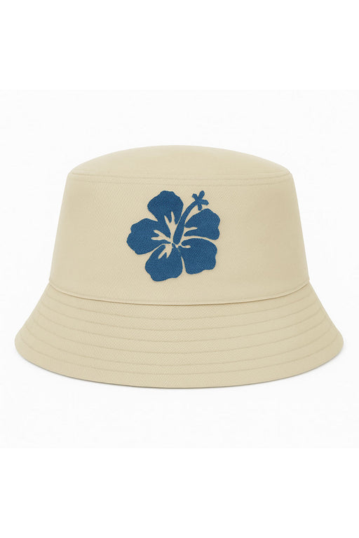 Bucket Hat | Navy Hibiscus