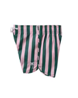 Scallop Retro Flare Boardshort | Cabana Stripe & Pink Palms