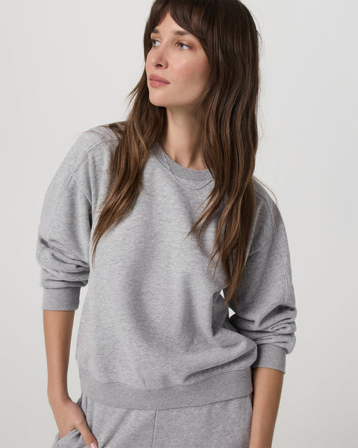 Sedona Seams Crew | Light Heather Grey