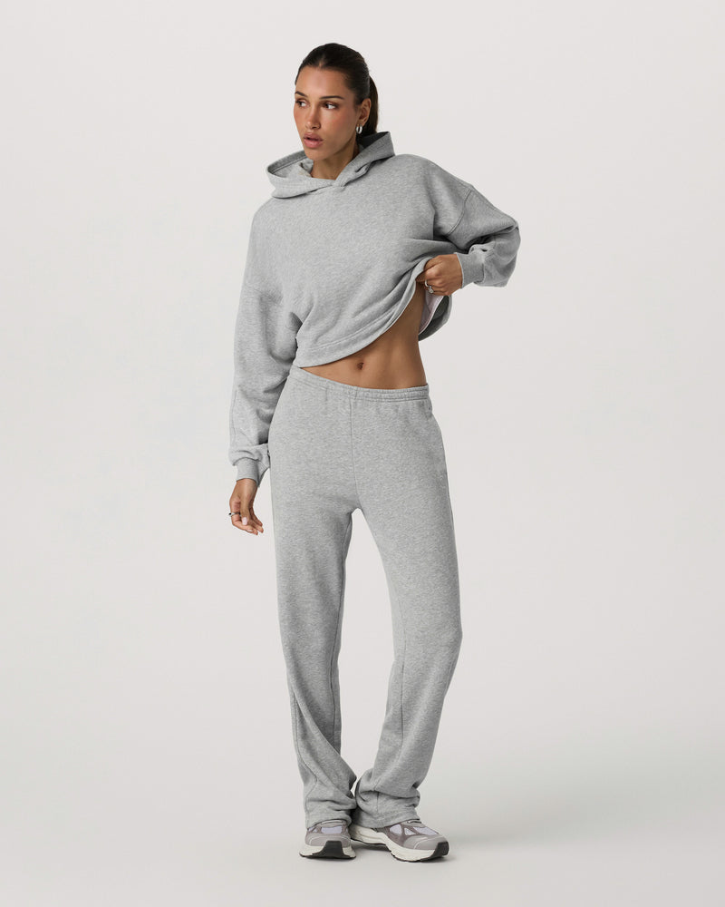 Sedona Straight Leg Sweatpant | Light Heather Grey
