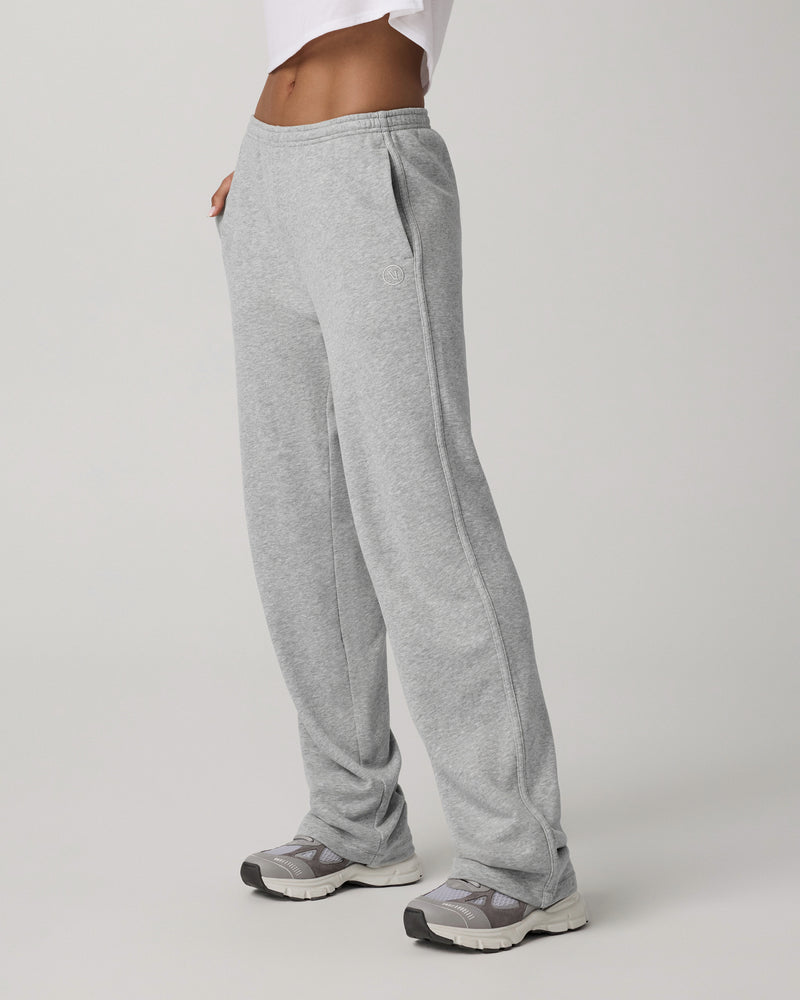 Sedona Straight Leg Sweatpant | Light Heather Grey