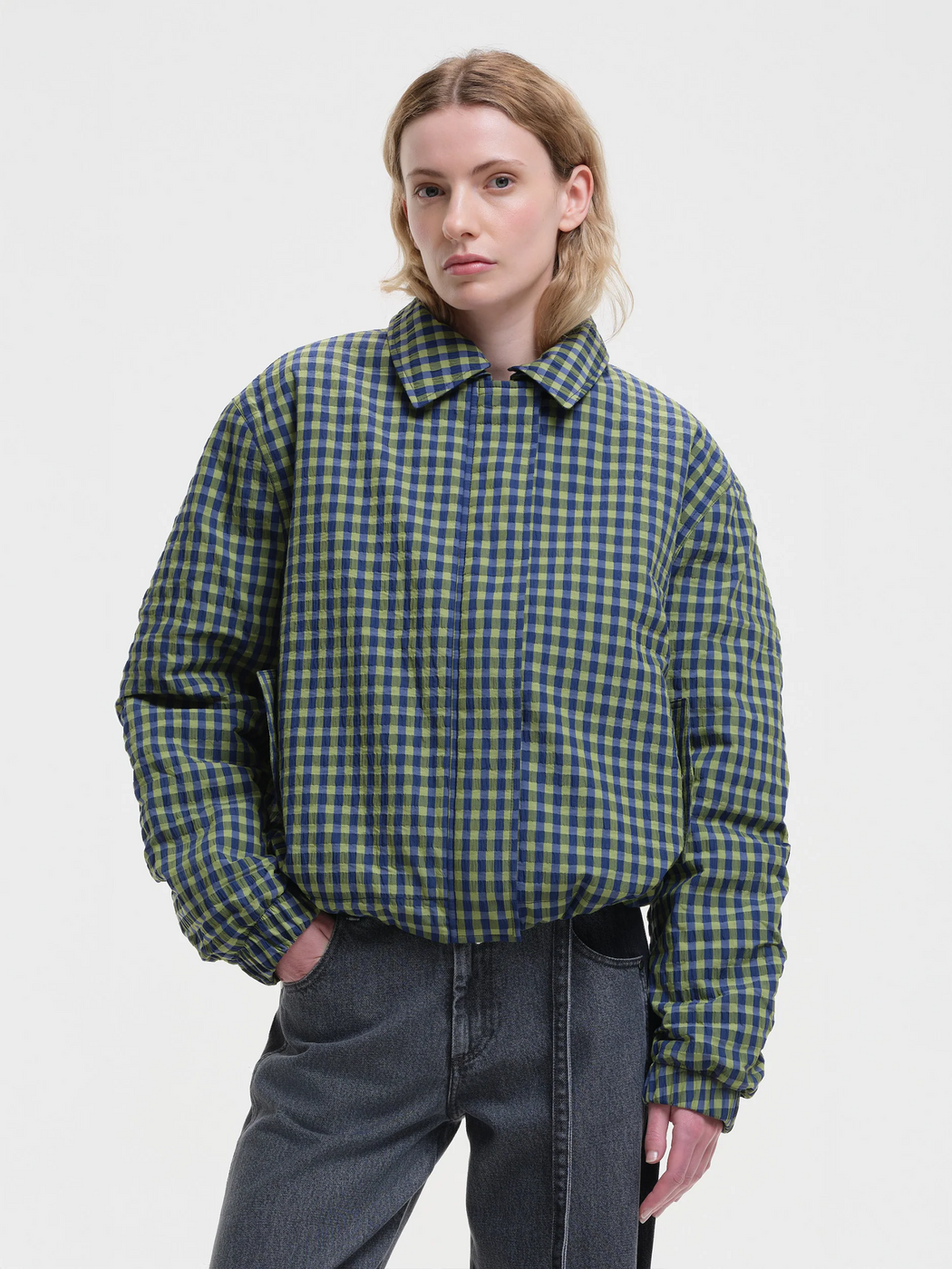 Jute Bomber Jacket | Green