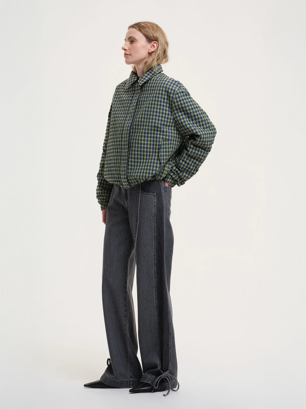 Jute Bomber Jacket | Green