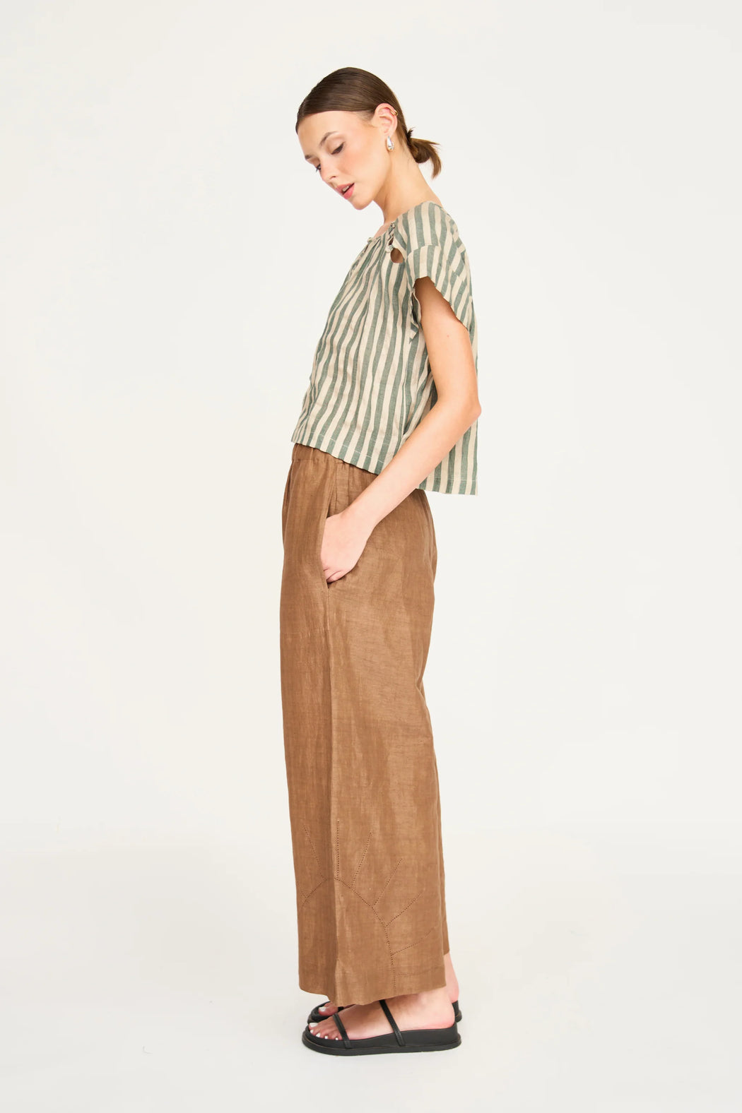 Mirth Pant | Brownie Linen