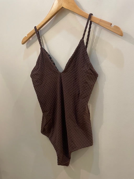 Everyday Bodysuit | Cocoa Bean Terry Check