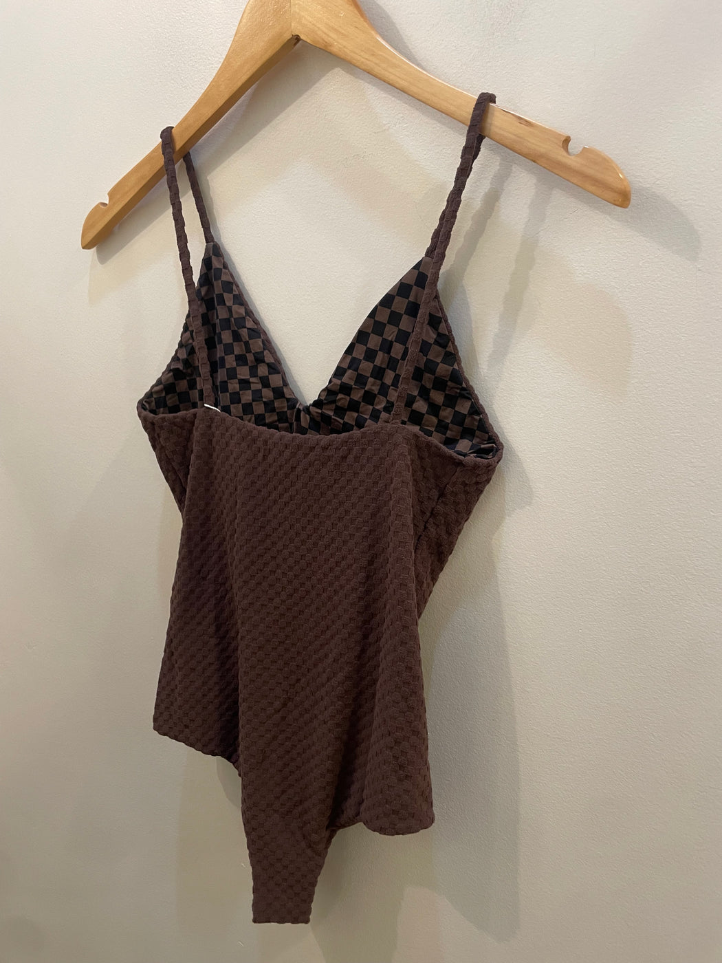 Everyday Bodysuit | Cocoa Bean Terry Check