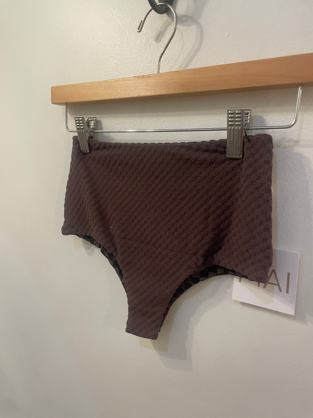 Mod Bottom | Cocoa Bean Terry Check