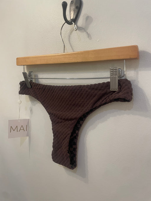 High Hip Bottom | Cocoa Bean Terry Check
