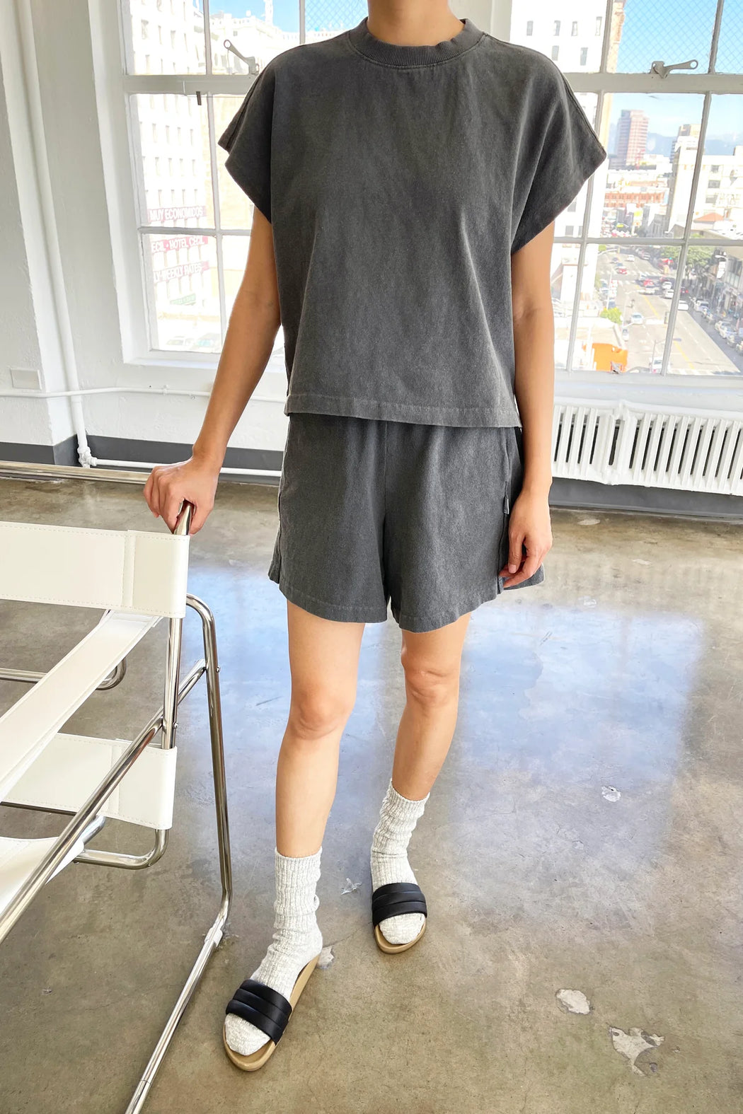 Flared Basketball Shorts | Coal