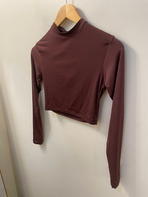 Cropped Rash Guard | Bordeaux