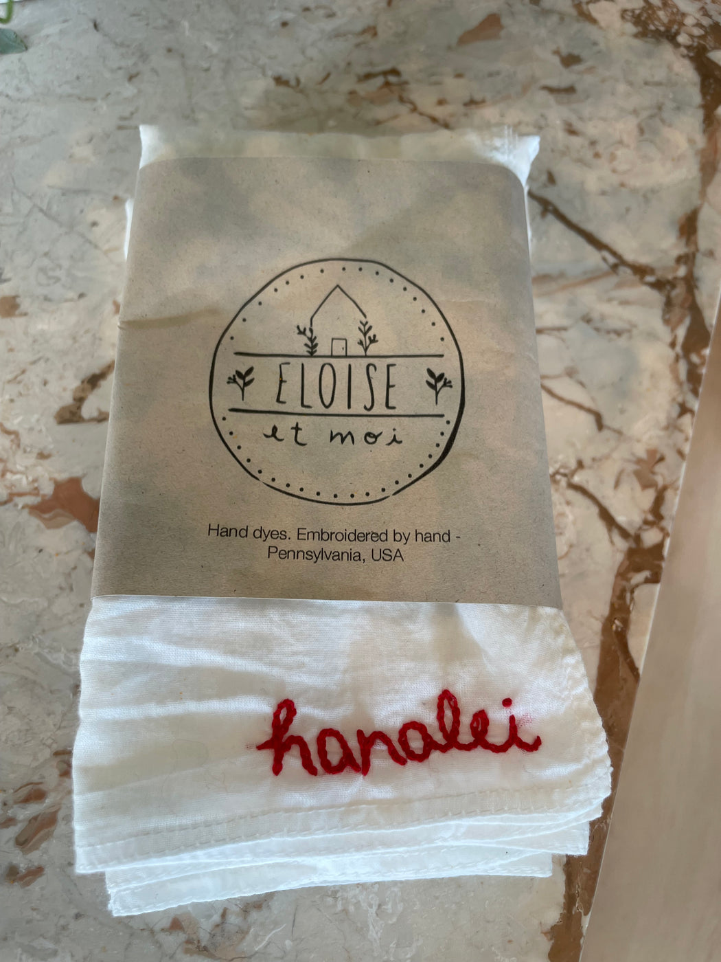 Hanalei Embroidered Bandana