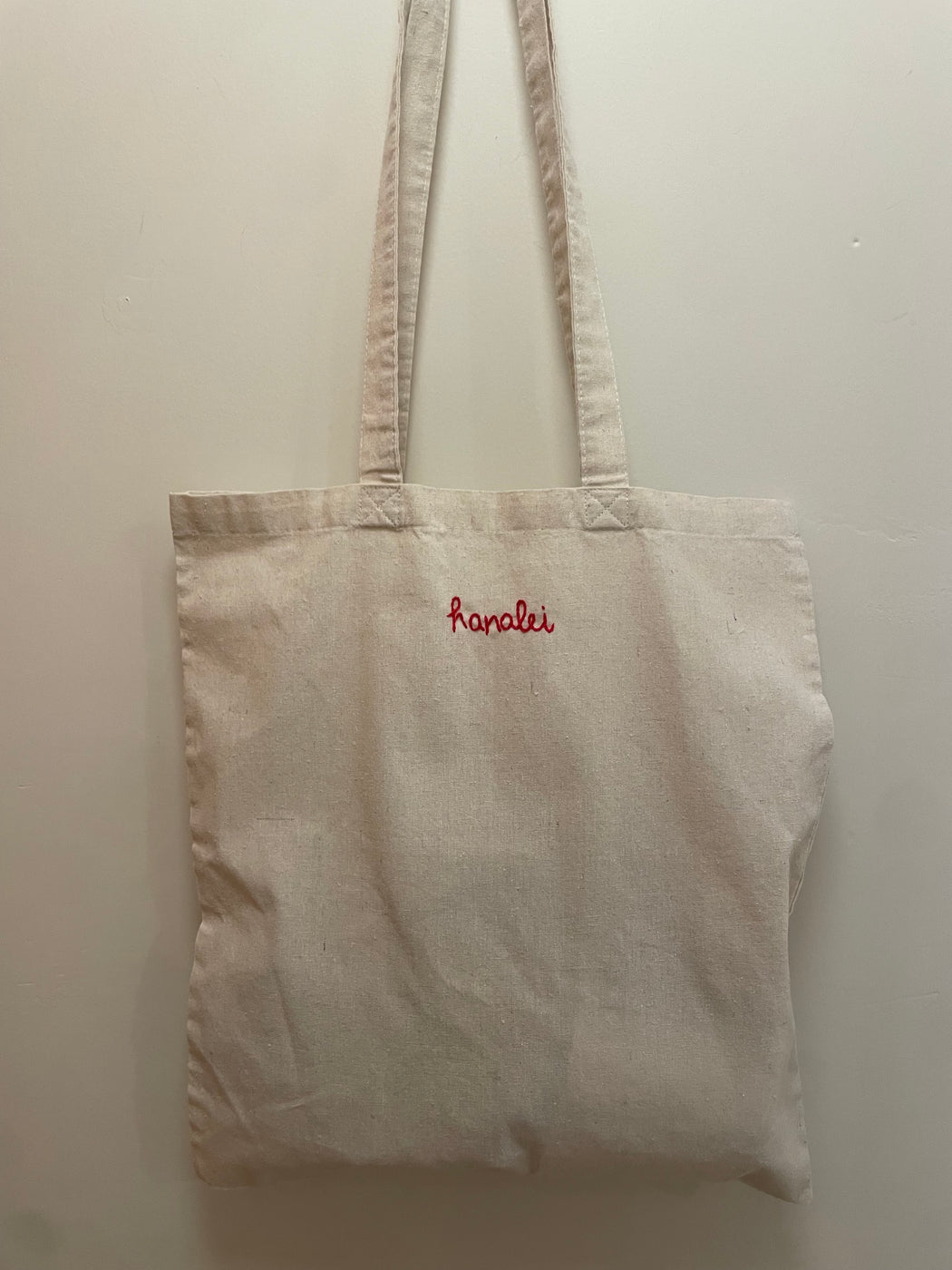 Hanalei Embroidered Tote | Natural Undyed