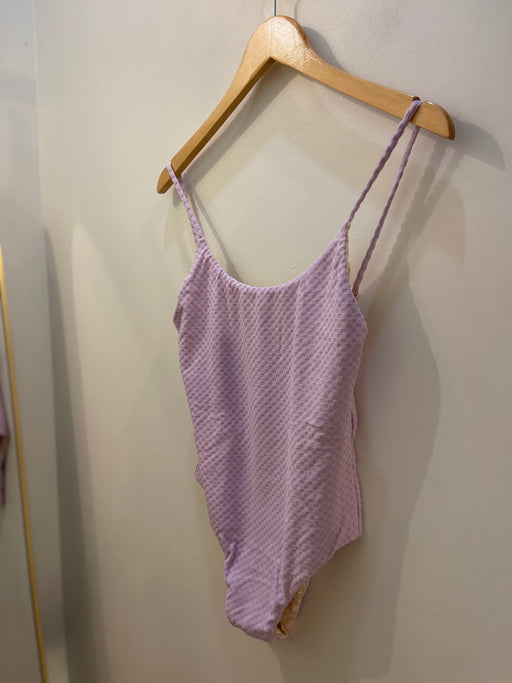 Baja Bodysuit | Lilac Terry Check