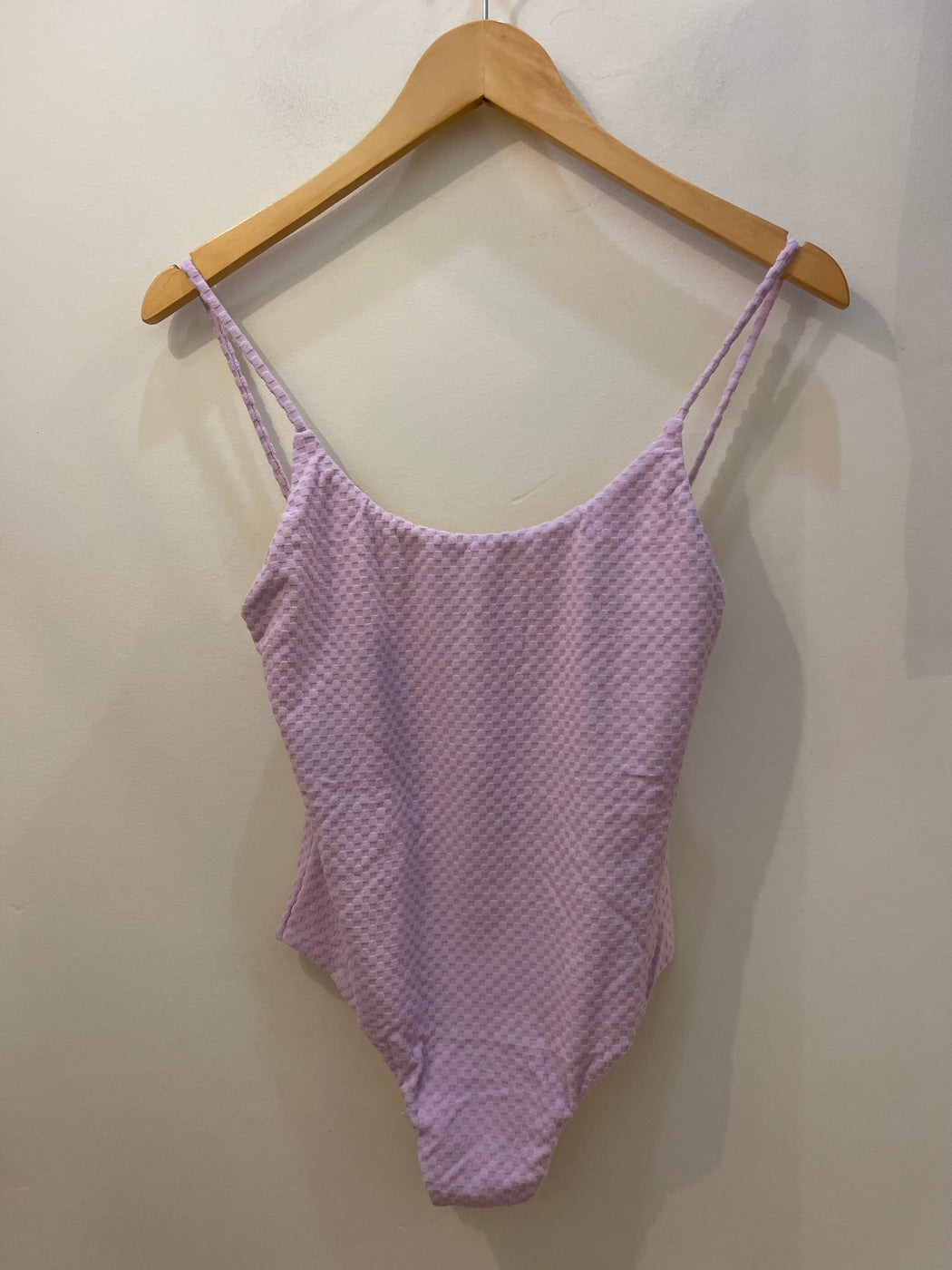 Baja Bodysuit | Lilac Terry Check