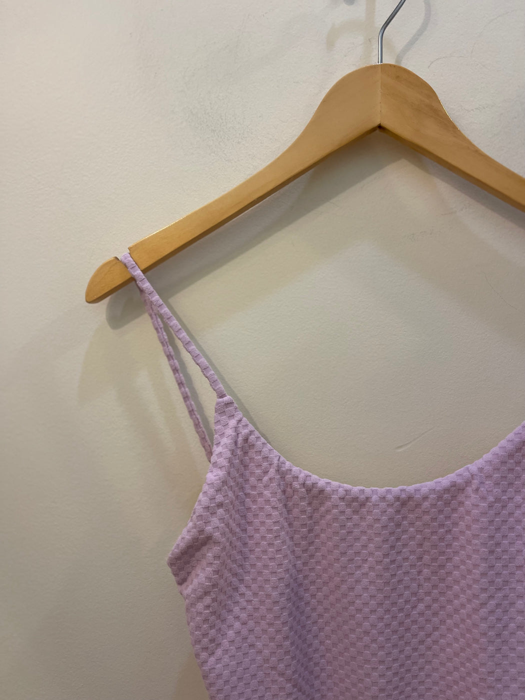 Baja Bodysuit | Lilac Terry Check