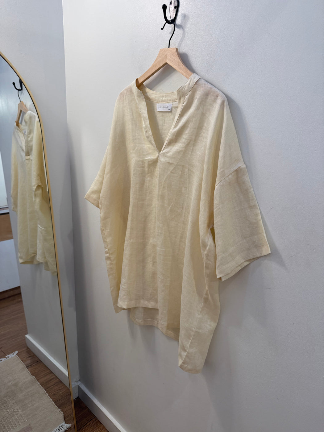 Xochitl Mini Dress | Ivory Linen