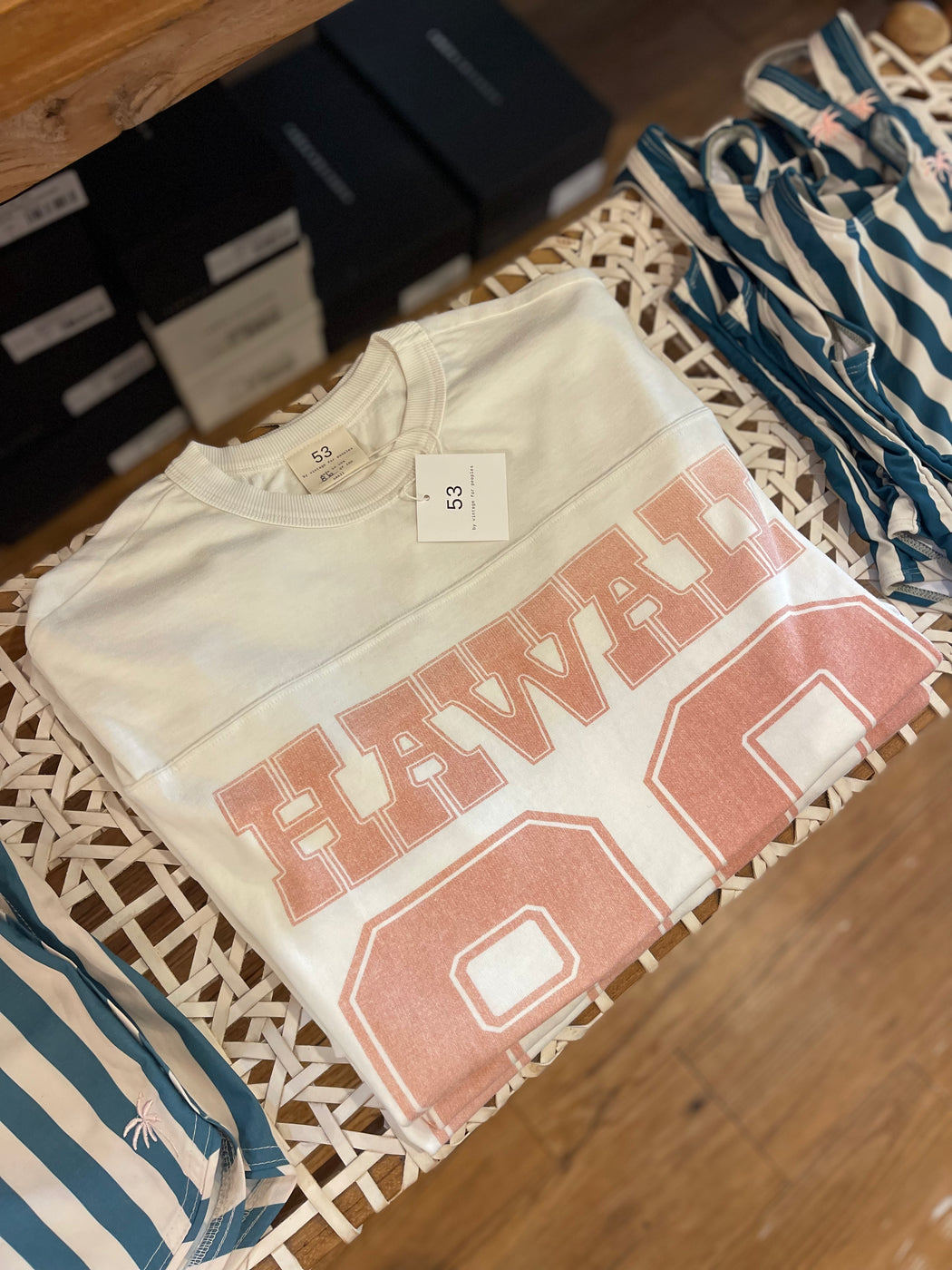 HAWAII Vintage Tee | Cream/Peach